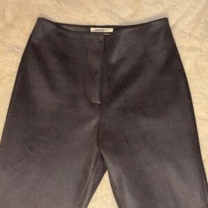 Urban Outfitters Brown Faux Leather High-Rise Pants